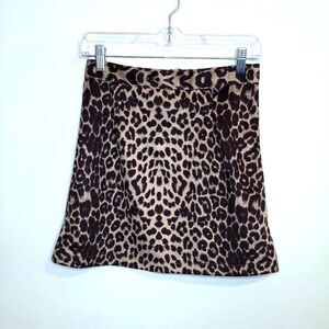 Lyaner Leopard Print Skirt Size Small